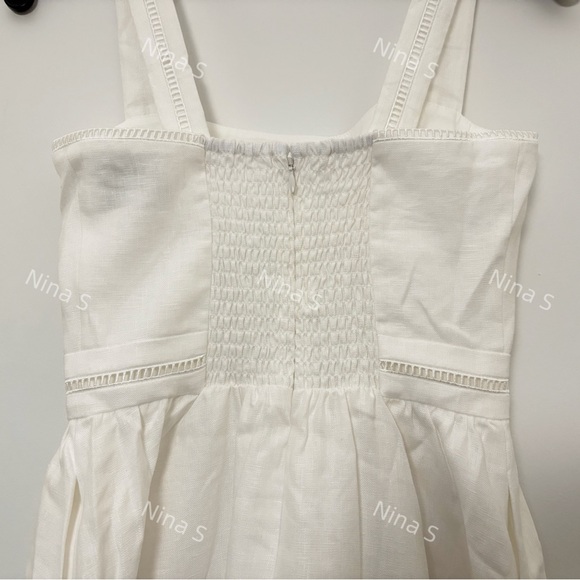 Reformation White Midi Sundress with Square Neck - Picture 4 of 6